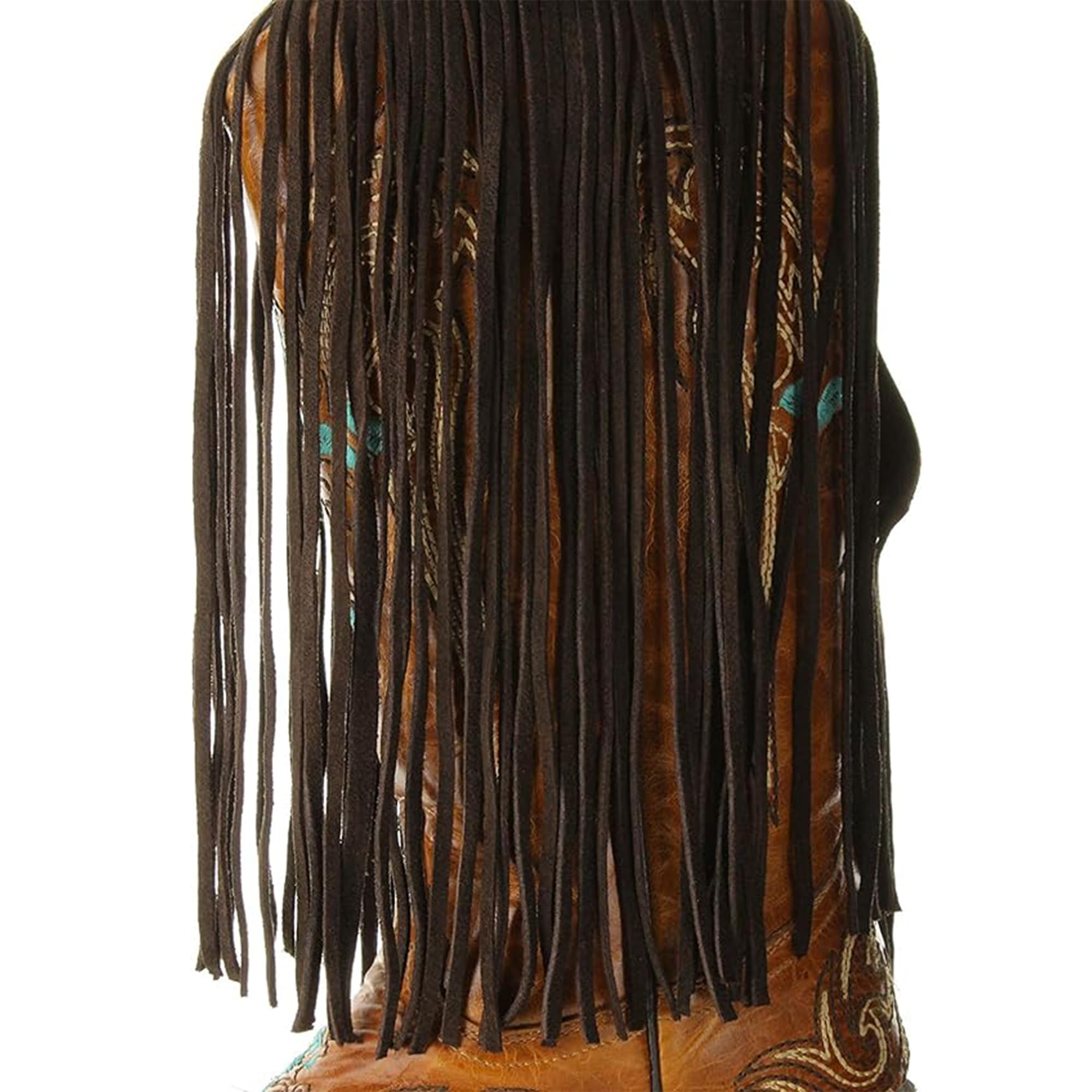 Amazon.com: HHH Designs Dark Brown Suede Leather Fringe